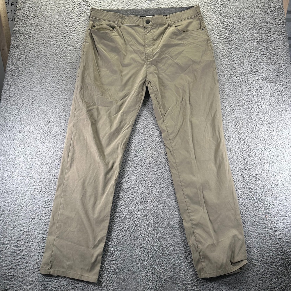 Denali Pant Men 40x32 Brown Cotton Chino Straight Preppy Classic Business Career
